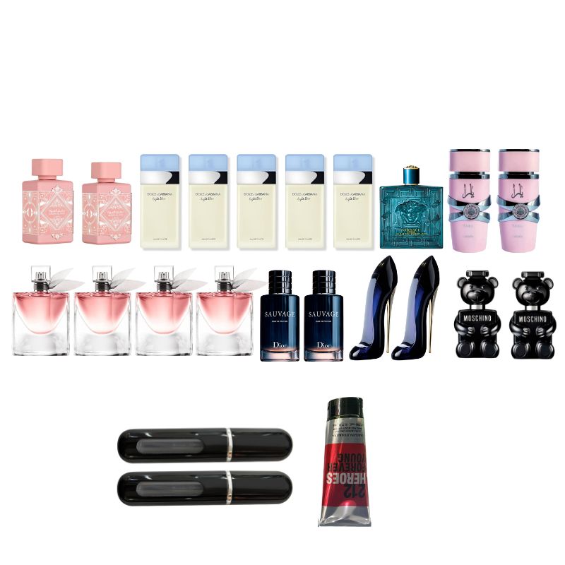 COMBO 20 PERFUMES+2 PERFUMES+CREMA